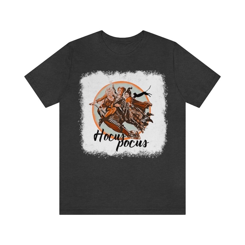 Hocus Pocus Sanderson Sisters Bleach Look Soft Halloween Unisex Jersey Short Sleeve Tee - 1.jpg