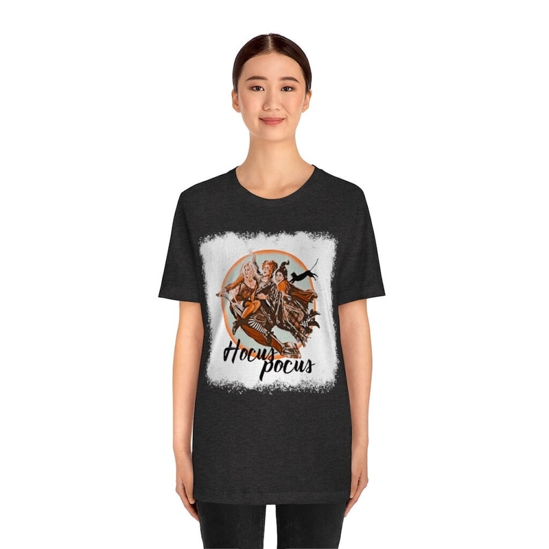 Hocus Pocus Sanderson Sisters Bleach Look Soft Halloween Unisex Jersey Short Sleeve Tee - 3.jpg