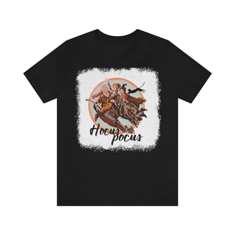 Hocus Pocus Sanderson Sisters Bleach Look Soft Halloween Unisex Jersey Short Sleeve Tee - 5.jpg