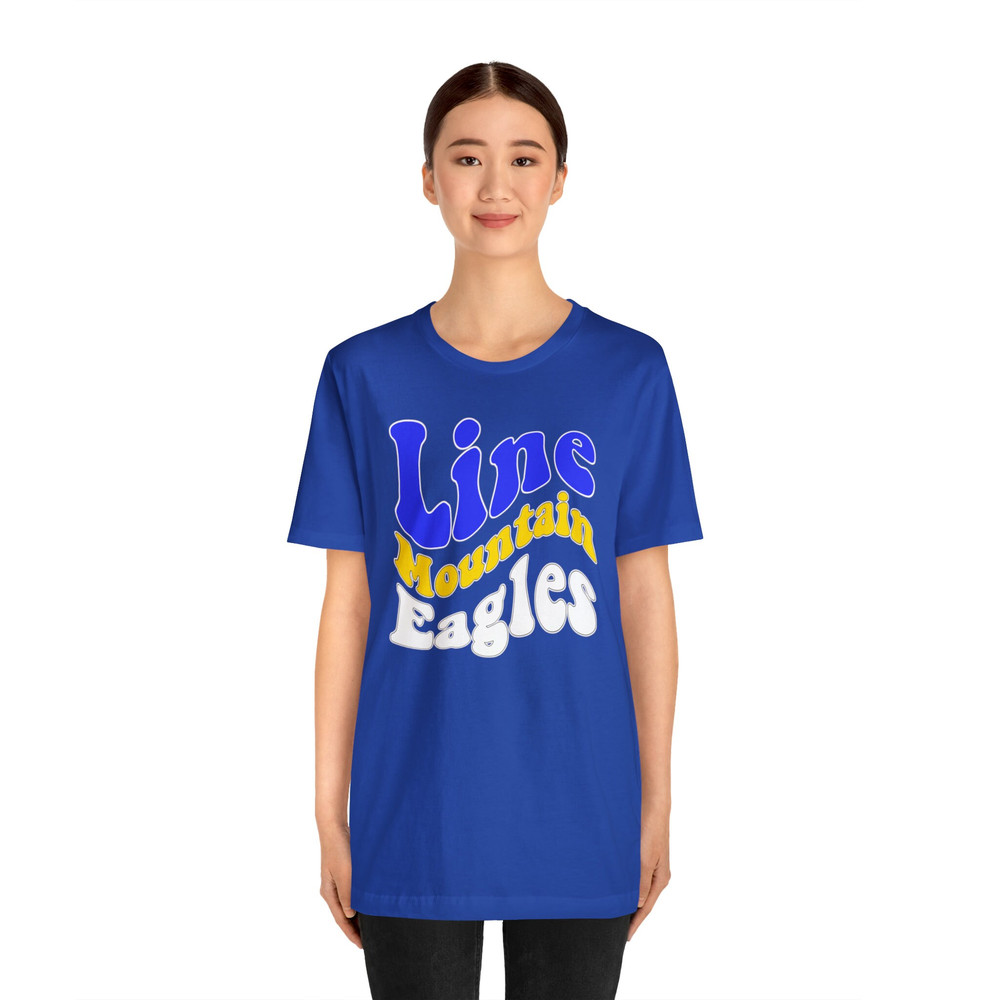 Line Mountain Eagles Retro Unisex Jersey Short Sleeve Tee - 3.jpg