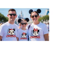 Disney Family Christmas Shirt, Matching Disney Vacation Tee, Hoodie,Disney's Merry Christmas Tee, Merry Couple Shirt, Ch