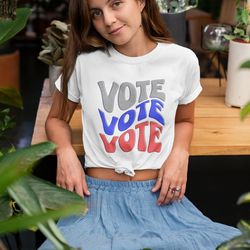 retro vote unisex softstyle t-shirt