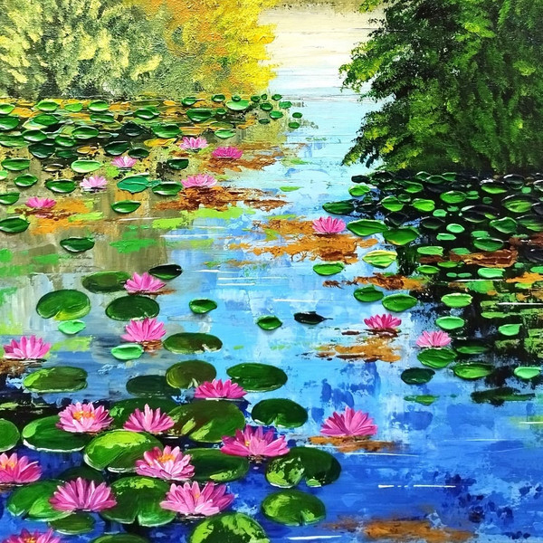 Landscape-art-lotuses-on-the-pond-acrylic-painting-on-canvas.jpg