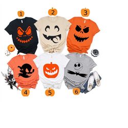 halloween pumpkin shirt, pumpkin faces shirt, pumpkin shirt, halloween gift, halloween shirt, halloween party 2023, funn