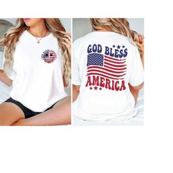 god bless america shirt front and back, patriotic shirt, fourth of july tee, usa shirt, 4th of july, independence day, a
