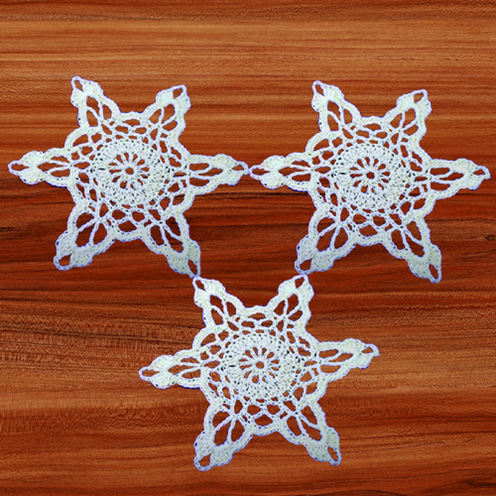 a crochet hexagon motif pattern