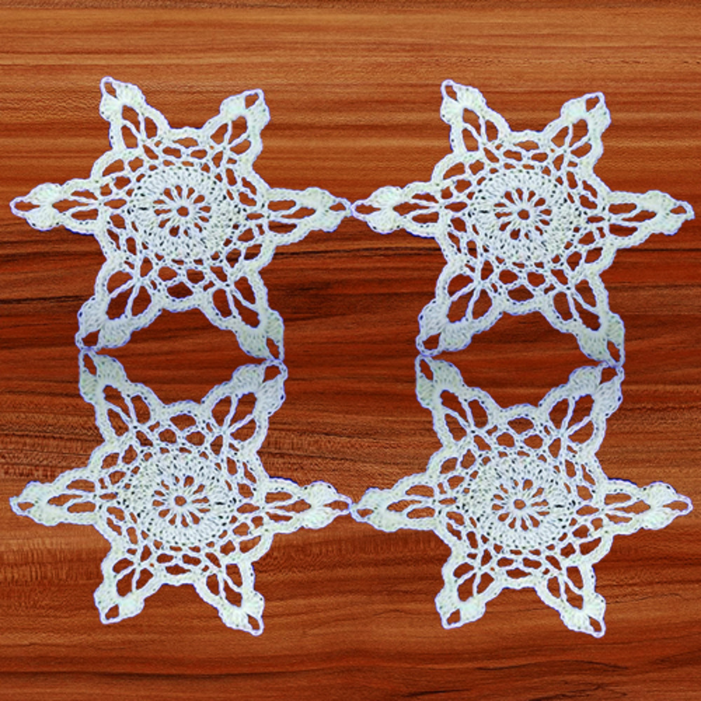a crochet hexagon motif pattern