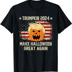 trumpkin 2024 usa make halloween great again funny trump t-shirt