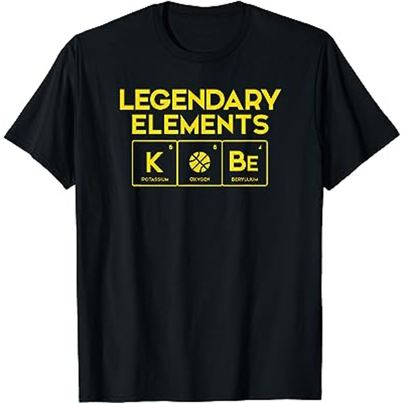 Legendary Elements of Basketball, K-O-Be, Periodic Table Fun T-Shirt.jpg