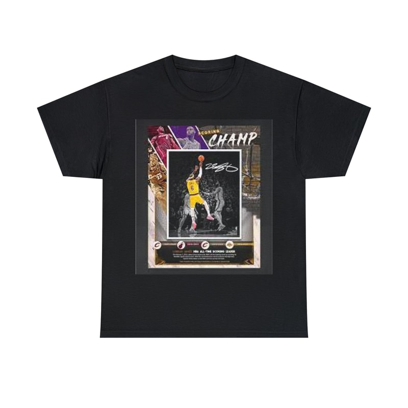 Lebron James shirt lbj23 mens graphic tee lebron los angles lakers nba basketball scoring leader t shirt.jpg
