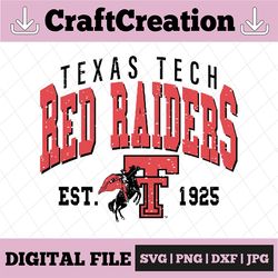 Vintage 90's Texas Tech Red Raiders Svg, Texas Tech Svg, Vintage Style University Of Texas Tech Svg, NCAA Svg, NCAA Svg