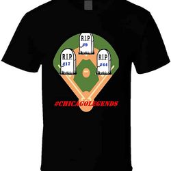 bryant, rizzo, baez,will always be cubs legends, 44,23,17, chicago thanks you and missed you baseball fan t shirt s blac
