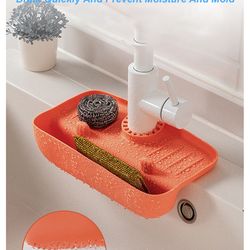 Splash Faucet Drain Gaurd Rack Super Absorbent Fast Drying Mat Sink Gadget Drip Catcher For Kitchen Rag (US customers)