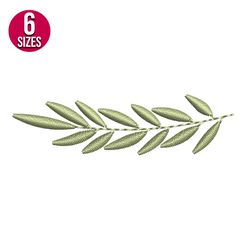 Olive Leaves Border embroidery design, Machine embroidery pattern, Instant Download