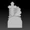 3D STL Model Tombstone with roses