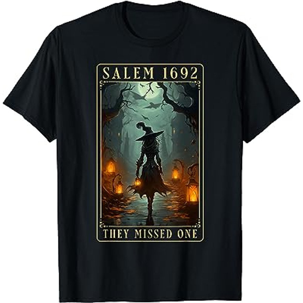 Salem 1692 They Missed One Halloween Witch Trials Women T-Shirt.jpg