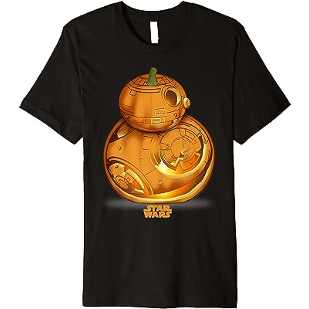 The Force Awakens BB-8 Carved Pumpkin Halloween Premium T-Shirt.jpg