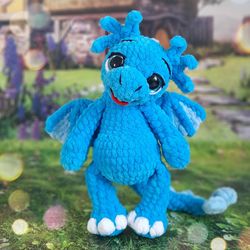 crochet pattern plush sea dragon pdf file in english