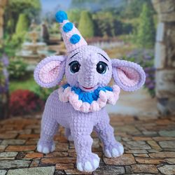 Crochet Pattern Plush Elephant PDF file in English