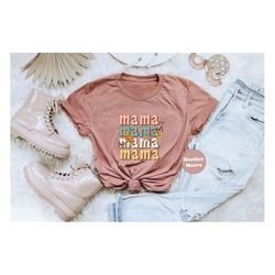 Mama Shirt, Cute Mama Hoodie, Floral Mother Tee, Cute Pregnancy Reveal Tshirt, Vintage Baby Announcement Sweatshirt, Cut