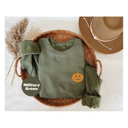 pocket size halloween sweatshirt, minimalist halloween shirt, halloween party hoodie, halloween matching t-shirt, hallow