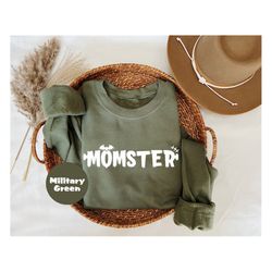 momster sweatshirt, halloween mom hoodie, women halloween shirt, halloween mama t-shirt, fall outfit, funny halloween te