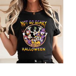 not so scary halloween shirt, disney vacation tee, halloween party shirt, disney halloween matching shirt, halloween boo