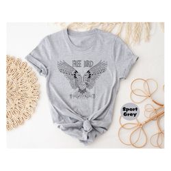 free bird shirt, boho t-shirt, free bird tee, eagle sweatshirt, thunderbird shirt, retro music hoodie, vintage inspired