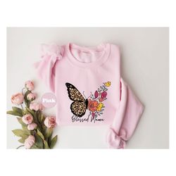 blessed mama shirt, floral mom life tshirt, flower mother hoodie, new mom tee, pregnancy announcement sweatshirt, pregna