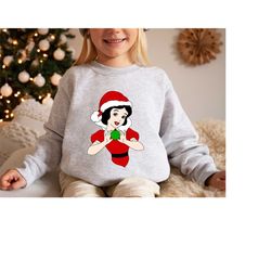 christmas princess sweatshirt, snow white shirt,disney shirts, disneyworld shirts family, disney princess shirts, disney