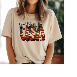 god bless the usa shirt, usa shirt, 4th of july tee, retro funny fourth shirt, womens 4th of july shirt, america patriot