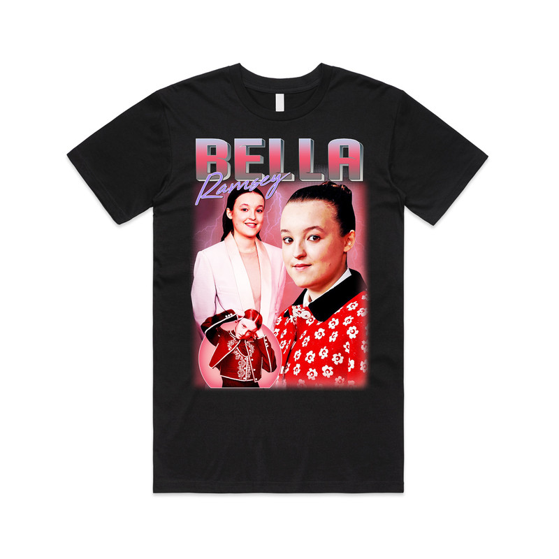 Bella Ramsey Homage T-shirt Tee Top TV Show Gift Icon Retro 90's Mens Womens.jpg