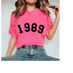 comfort colors custom 1989 shirt,34th birthday sweatshirt,1989 birth year number shirt,birthday gift for women,birthday