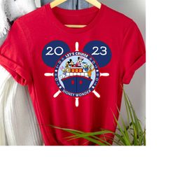 let's cruise disney wonder shirt, disney cruise family vacation 2023 shirt, family matching cruise shirt, disney cruise