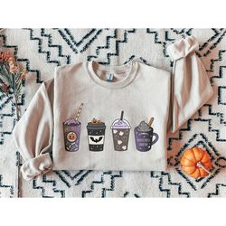 witches brew sweatshirt, witchy halloween sweatshirt, fall drink sweatshirt, fall coffee sweater, halloween crewneck, pu