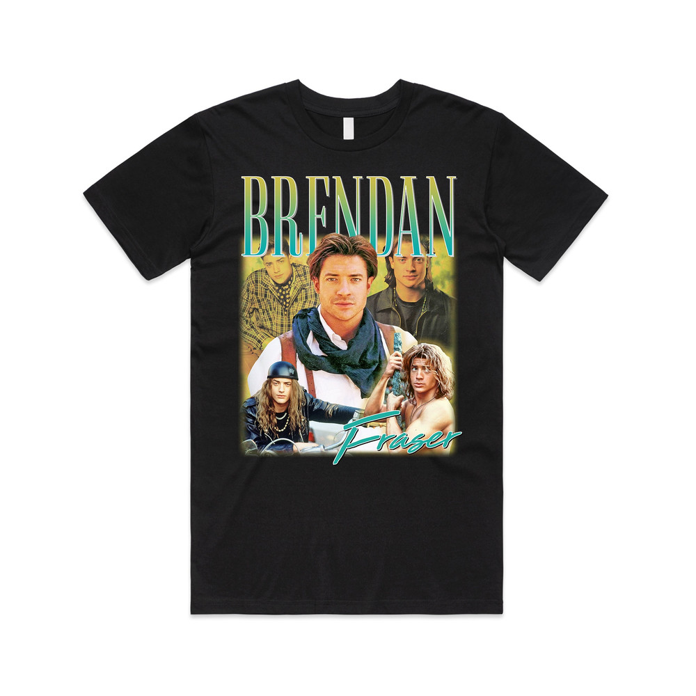 Brendan Fraser Homage T-shirt Tee Top Funny Retro 90s Gift TV Show.jpg
