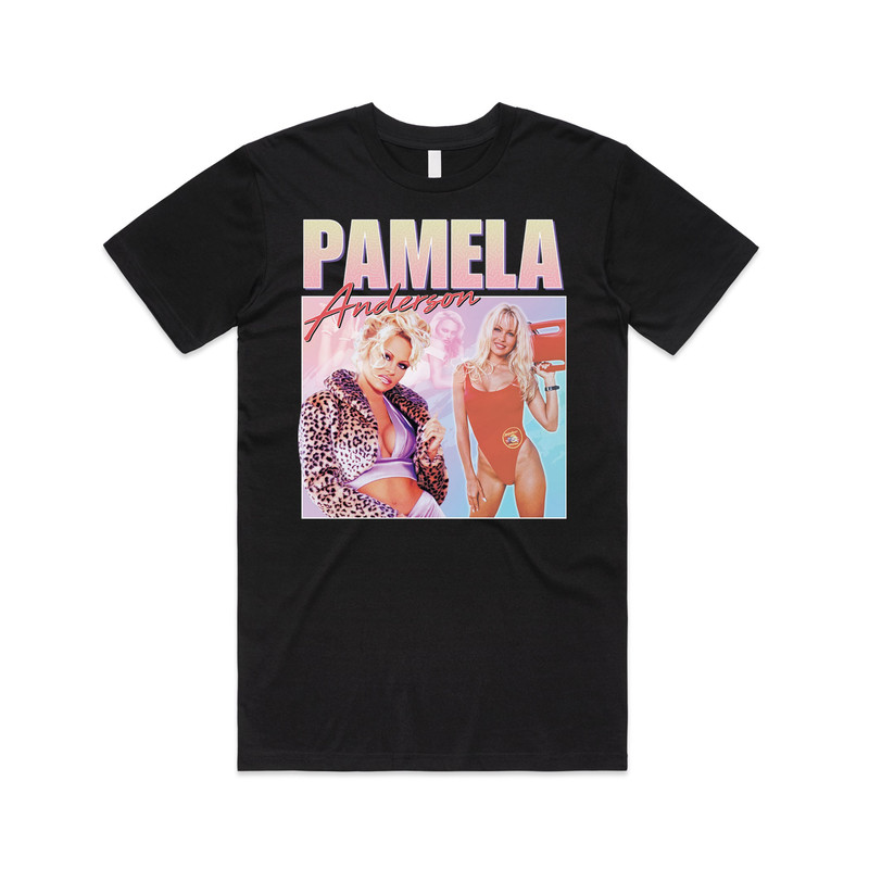 Pamela Anderson Homage T-shirt Tee Top Pam & Tommy Book Costume Vintage.jpg