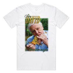 sir david attenborough homage t-shirt tee top retro 90s vintage funny icon