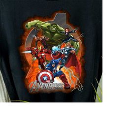 avengers t-shirt/hoodie/sweatshirt, 5xl, matching family shirts, super hero shirt, birthday shirt, marvel shirt, hulk, i