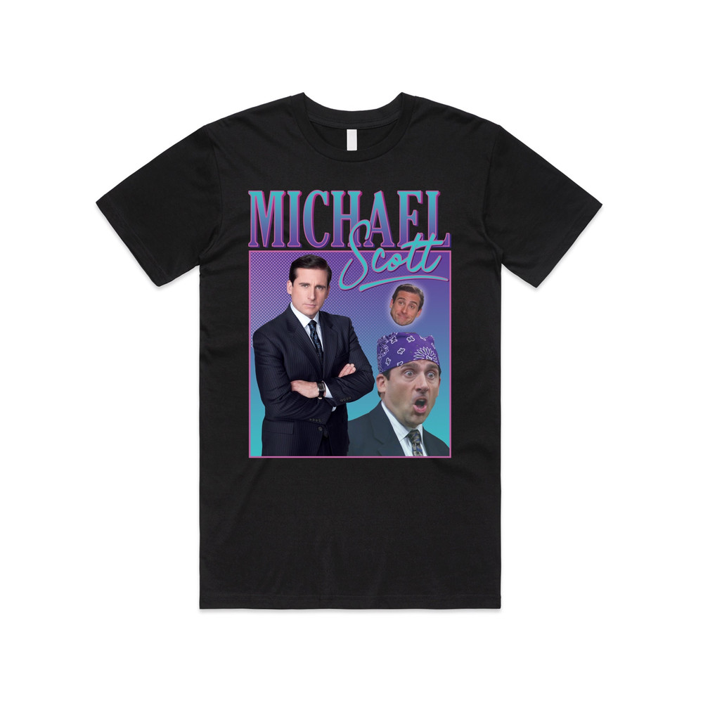 Michael Scott Homage T-shirt Tee Top US Office TV Show Retro 90s Vintage Funny.jpg