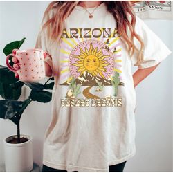 arizona desert shirt, desert vibes shirt, indie clothes, western graphic tee, arizona state t-shirt, trendy graphic tee,