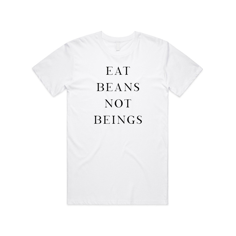 Eat Beans Not Beings T-shirt Tee Top Summer Vegan Vegetarian Plants Are Friends.jpg