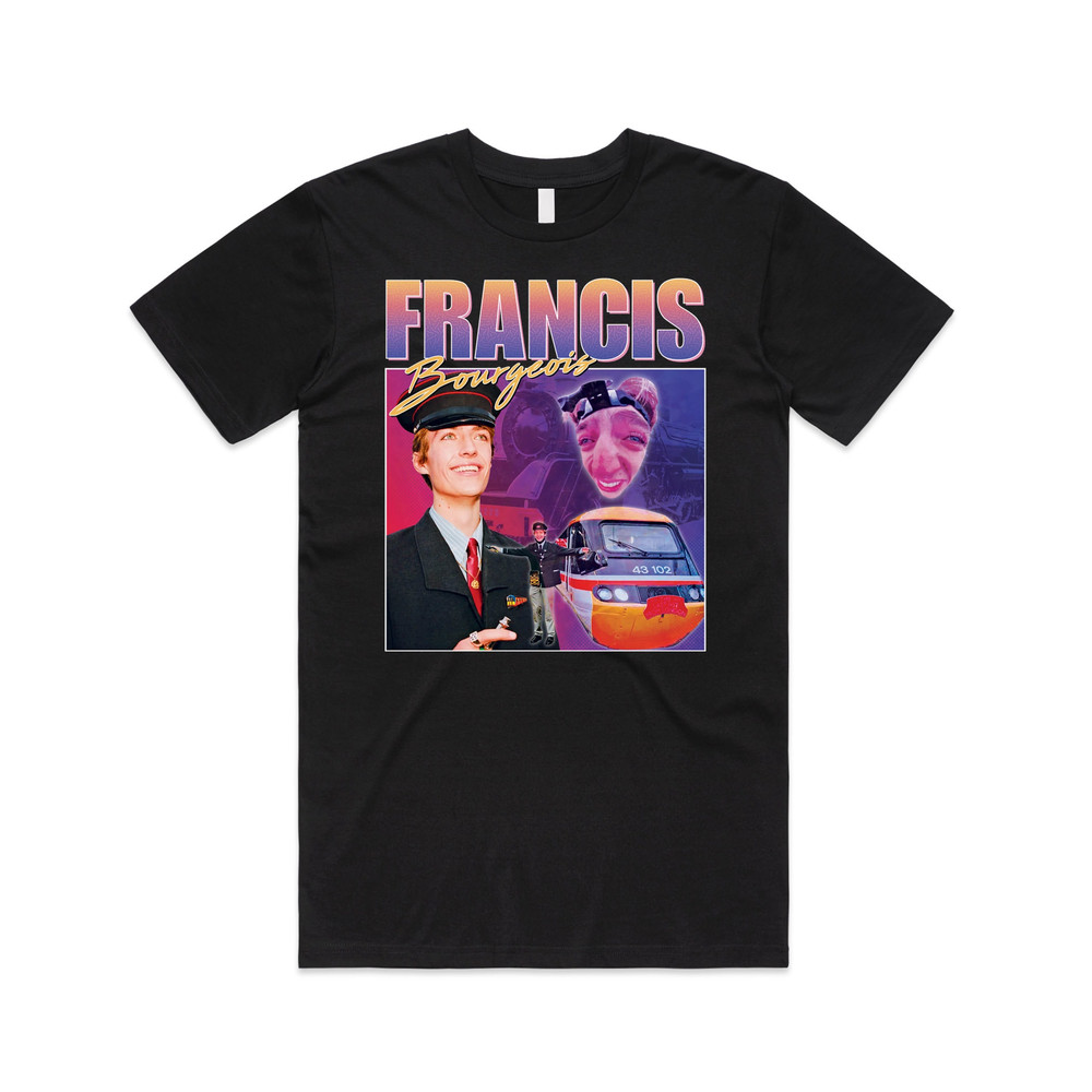Francis Bourgeois Homage T-shirt Tee Top Funny Train Spotting Trainspotter Gift.jpg