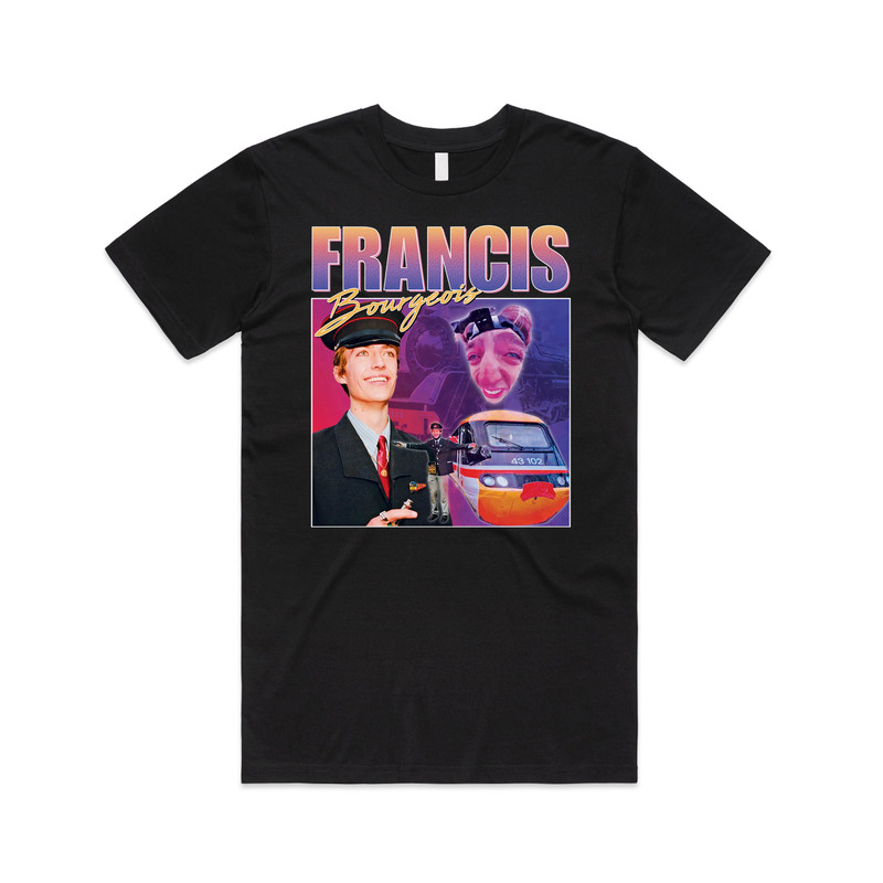 Francis Bourgeois Homage T-shirt Tee Top Funny Train Spotting Trainspotter Gift.jpg