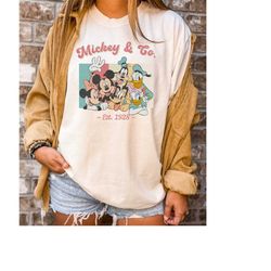 Comfort Colors Mickey & Co 1928 Tshirt,Mickey and Friends tshirt,Disneyland shirt,Retro Vintage Disney Shirt, Disney Fam