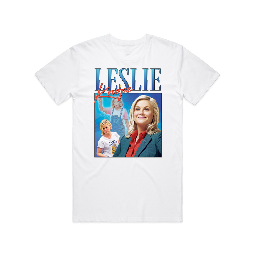Leslie Knope Homage T-shirt Tee Top Parks & Rec TV Show Gift Retro 90s Vintage Funny.jpg