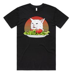 woman yelling at cat meme t-shirt tee top funny classic internet gift salad joke memes