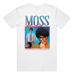 moss maurice homage t-shirt tee top roy jen it nerd geek tv show retro 90s vintage funny