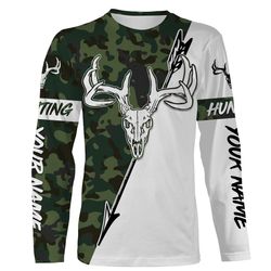 deer hunting bow hunter hunting camo custom all over print shirts, personalized hunting gifts &8211 iphw1869