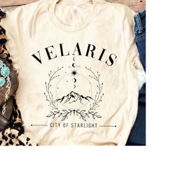 velaris shirt, velaris city of starlight shirt, the night court shirt, sjm merch shirt, city of starlight shirt, acotar